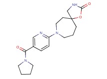 8-[5-(1-pyrrolidinylcarbonyl)-2-pyridinyl]-1-oxa-3,8-diazaspiro[4.6]undecan-2-one