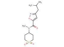 N-(1,1-dioxidotetrahydro-2H-thiopyran-4-yl)-3-isobutyl-N-methyl-5-isoxazolecarboxamide