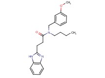 3-(1H-benzimidazol-2-yl)-N-butyl-N-(3-methoxybenzyl)propanamide