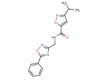 3-isopropyl-N-[(5-phenyl-1,2,4-oxadiazol-3-yl)methyl]-5-isoxazolecarboxamide