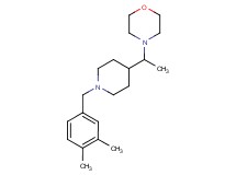 4-{1-[1-(3,4-dimethylbenzyl)-4-piperidinyl]ethyl}morpholine