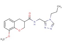 8-methoxy-N-[(4-propyl-4H-1,2,4-triazol-3-yl)methyl]chromane-3-carboxamide