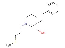 [1-[3-(methylthio)propyl]-3-(2-phenylethyl)-3-piperidinyl]methanol