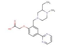 {2-[(3-ethyl-4-methylpiperazin-1-yl)methyl]-4-pyrimidin-2-ylphenoxy}acetic acid