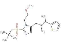 N-{[2-[(2,2-dimethylpropyl)sulfonyl]-1-(2-methoxyethyl)-1H-imidazol-5-yl]methyl}-N-methyl-1-(2-thienyl)ethanamine