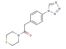 4-{[4-(1H-tetrazol-1-yl)phenyl]acetyl}thiomorpholine