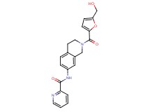N-{2-[5-(hydroxymethyl)-2-furoyl]-1,2,3,4-tetrahydroisoquinolin-7-yl}pyridine-2-carboxamide