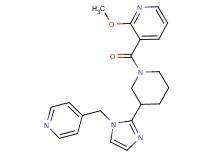 2-methoxy-3-({3-[1-(pyridin-4-ylmethyl)-1H-imidazol-2-yl]piperidin-1-yl}carbonyl)pyridine
