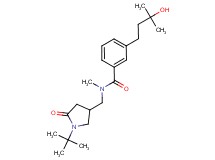 N-[(1-tert-butyl-5-oxo-3-pyrrolidinyl)methyl]-3-(3-hydroxy-3-methylbutyl)-N-methylbenzamide