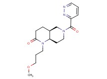 (4aS*,8aR*)-1-(3-methoxypropyl)-6-(pyridazin-3-ylcarbonyl)octahydro-1,6-naphthyridin-2(1H)-one