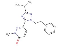6-[3-isopropyl-1-(2-phenylethyl)-1H-1,2,4-triazol-5-yl]-2-methylpyridazin-3(2H)-one