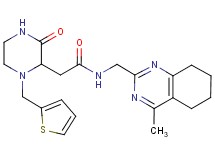 N-[(4-methyl-5,6,7,8-tetrahydro-2-quinazolinyl)methyl]-2-[3-oxo-1-(2-thienylmethyl)-2-piperazinyl]acetamide
