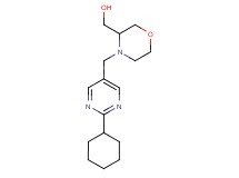 {4-[(2-cyclohexylpyrimidin-5-yl)methyl]morpholin-3-yl}methanol