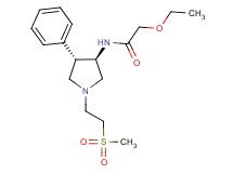 2-ethoxy-N-{rel-(3R,4S)-1-[2-(methylsulfonyl)ethyl]-4-phenyl-3-pyrrolidinyl}acetamide hydrochloride