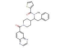 N-methyl-N-{2-phenyl-1-[1-(6-quinoxalinylcarbonyl)-4-piperidinyl]ethyl}-2-thiophenecarboxamide