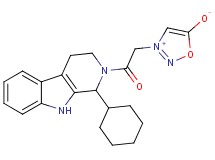 3-[2-(1-cyclohexyl-1,3,4,9-tetrahydro-2H-beta-carbolin-2-yl)-2-oxoethyl]-1,2,3-oxadiazol-3-ium-5-olate