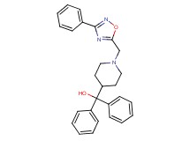 diphenyl{1-[(3-phenyl-1,2,4-oxadiazol-5-yl)methyl]-4-piperidinyl}methanol