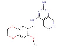 N~4~-[(7-methoxy-2,3-dihydro-1,4-benzodioxin-6-yl)methyl]-5,6,7,8-tetrahydropyrido[3,4-d]pyrimidine-2,4-diamine