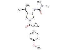 N'-((3S*,4R*)-4-isopropyl-1-{[1-(4-methoxyphenyl)cyclopropyl]carbonyl}-3-pyrrolidinyl)-N,N-dimethylurea