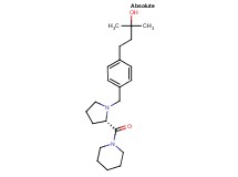 2-methyl-4-(4-{[(2S)-2-(1-piperidinylcarbonyl)-1-pyrrolidinyl]methyl}phenyl)-2-butanol