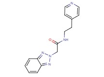 2-(2H-1,2,3-benzotriazol-2-yl)-N-(2-pyridin-4-ylethyl)acetamide