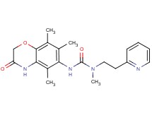 N-methyl-N-(2-pyridin-2-ylethyl)-N'-(5,7,8-trimethyl-3-oxo-3,4-dihydro-2H-1,4-benzoxazin-6-yl)urea