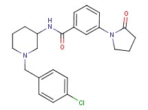 N-[1-(4-chlorobenzyl)-3-piperidinyl]-3-(2-oxo-1-pyrrolidinyl)benzamide
