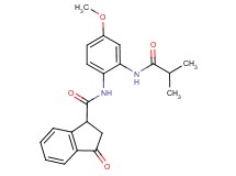 N-[2-(isobutyrylamino)-4-methoxyphenyl]-3-oxoindane-1-carboxamide