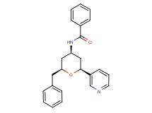 N-[(2S*,4R*,6S*)-2-benzyl-6-pyridin-3-yltetrahydro-2H-pyran-4-yl]benzamide