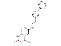 2-(6-methyl-2,4-dioxo-1,2,3,4-tetrahydropyrimidin-5-yl)-N-[2-(1-phenyl-1H-pyrazol-4-yl)ethyl]acetamide
