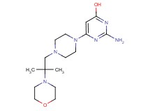 2-amino-6-[4-(2-methyl-2-morpholin-4-ylpropyl)piperazin-1-yl]pyrimidin-4-ol