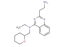 2-(2-aminoethyl)-N-ethyl-N-(tetrahydro-2H-pyran-2-ylmethyl)-4-quinazolinamine dihydrochloride