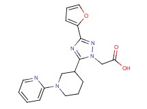 [3-(2-furyl)-5-(1-pyridin-2-ylpiperidin-3-yl)-1H-1,2,4-triazol-1-yl]acetic acid