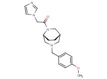 (1S*,5R*)-6-(1H-imidazol-1-ylacetyl)-3-(4-methoxybenzyl)-3,6-diazabicyclo[3.2.2]nonane