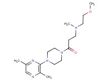 {3-[4-(3,6-dimethyl-2-pyrazinyl)-1-piperazinyl]-3-oxopropyl}(2-methoxyethyl)methylamine bis(trifluoroacetate)