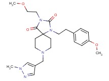 3-(2-methoxyethyl)-1-[2-(4-methoxyphenyl)ethyl]-8-[(1-methyl-1H-pyrazol-4-yl)methyl]-1,3,8-triazaspiro[4.5]decane-2,4-dione