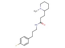N-[3-(4-fluorophenyl)propyl]-3-(1-methyl-2-piperidinyl)propanamide