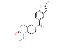 rel-(4aS,8aR)-1-(2-aminoethyl)-6-[(2-methyl-1-benzofuran-5-yl)carbonyl]octahydro-1,6-naphthyridin-2(1H)-one hydrochloride