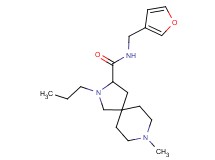 N-(3-furylmethyl)-8-methyl-2-propyl-2,8-diazaspiro[4.5]decane-3-carboxamide