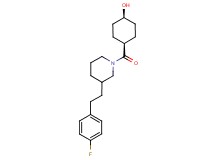 cis-4-({3-[2-(4-fluorophenyl)ethyl]-1-piperidinyl}carbonyl)cyclohexanol