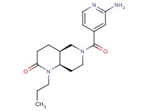 (4aS*,8aR*)-6-(2-aminoisonicotinoyl)-1-propyloctahydro-1,6-naphthyridin-2(1H)-one