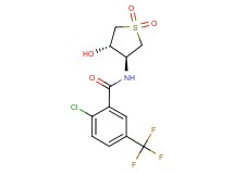 2-chloro-N-[(3S*,4S*)-4-hydroxy-1,1-dioxidotetrahydro-3-thienyl]-5-(trifluoromethyl)benzamide