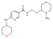 N-[2-(1-methyl-2-piperidinyl)ethyl]-6-(tetrahydro-2H-pyran-4-ylamino)nicotinamide