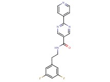 N-[2-(3,5-difluorophenyl)ethyl]-2-pyridin-4-ylpyrimidine-5-carboxamide