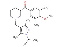 {1-[(1-isopropyl-3,5-dimethyl-1H-pyrazol-4-yl)methyl]-3-piperidinyl}(4-methoxy-3,5-dimethylphenyl)methanone