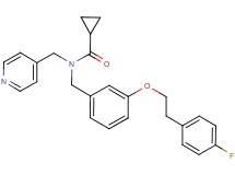 N-{3-[2-(4-fluorophenyl)ethoxy]benzyl}-N-(4-pyridinylmethyl)cyclopropanecarboxamide