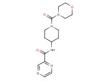 N-[1-(morpholin-4-ylcarbonyl)piperidin-4-yl]pyrazine-2-carboxamide