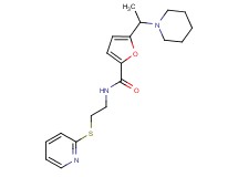 5-(1-piperidin-1-ylethyl)-N-[2-(pyridin-2-ylthio)ethyl]-2-furamide