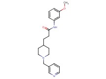 N-(3-methoxyphenyl)-3-[1-(3-pyridinylmethyl)-4-piperidinyl]propanamide