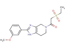 5-[(ethylsulfonyl)acetyl]-2-(3-methoxyphenyl)-4,5,6,7-tetrahydro-1H-imidazo[4,5-c]pyridine